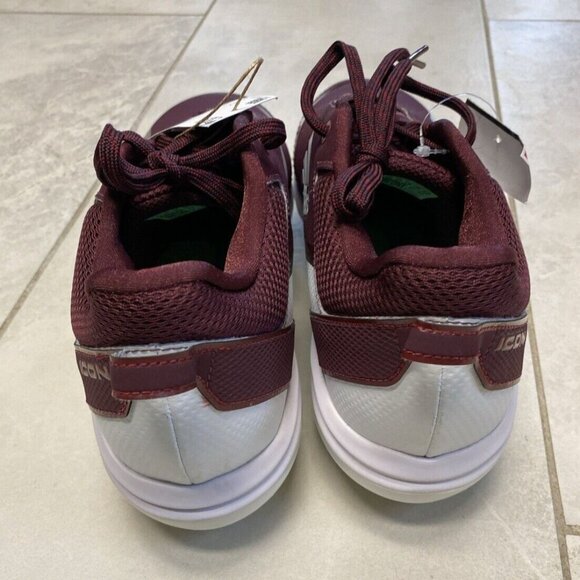 Adidas Icon 7 Metal Baseball Cleats Mens Size 13 Burgundy Red White FZ1555 New - Picture 3 of 11